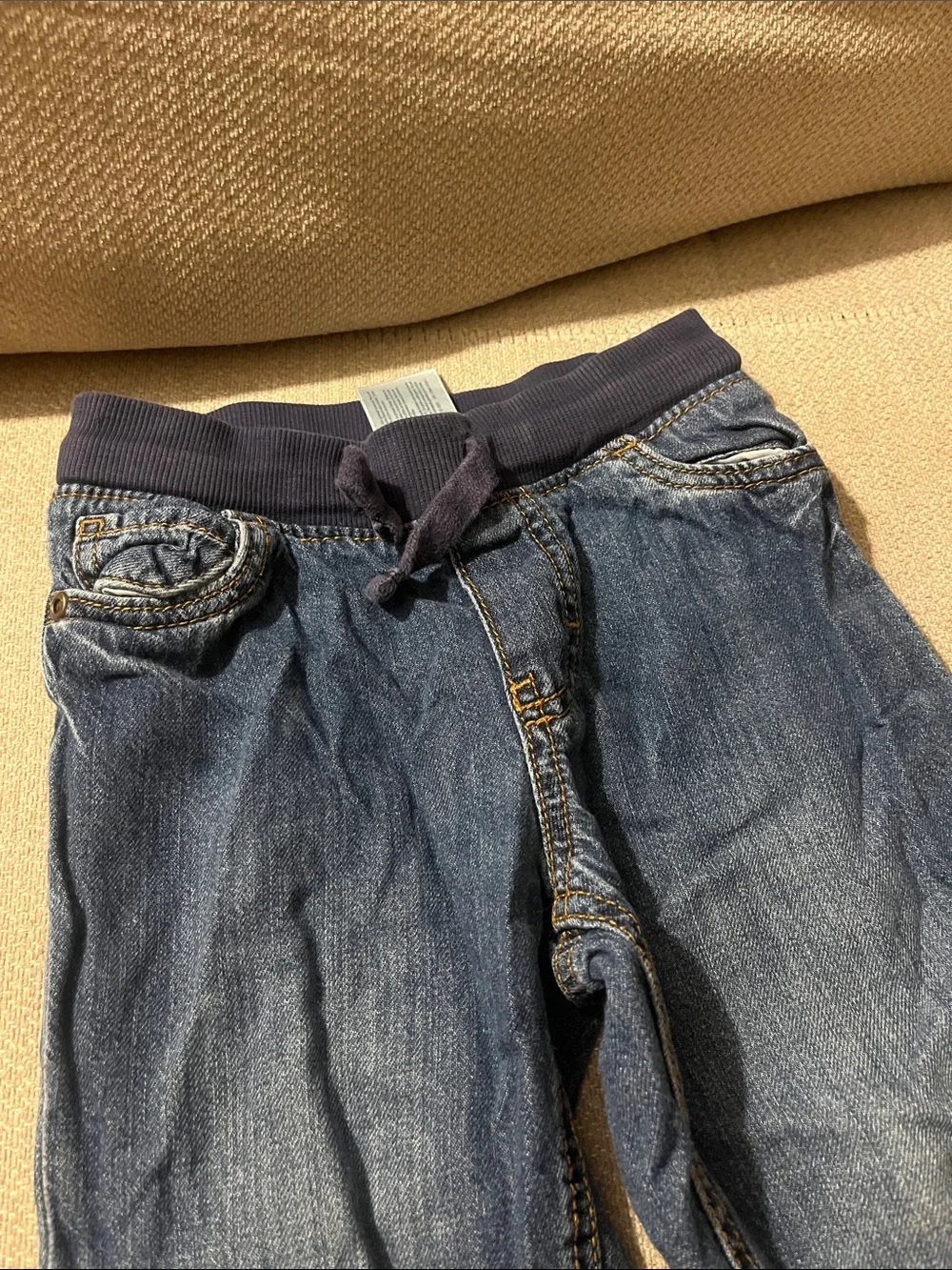 💙5 for $10💙 Carter's Dark Blue Straight-Leg Jeans with Elastic Waist 4t